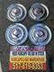 1954 Dodge V 8 Truck Full Red Meadowbrook Coronet 15 Hubcaps Set 4 Oem Part