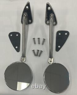 1960 61 62 63 64 65 66 Chevrolet Gmc Truck Mirror Kit Screws And Gaskets Ribbed