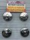 1960-62 Ford Galaxy F-150 10.5 Inch Poverty Hubcaps Set 4 Used Beautiful Oem