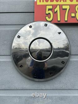1960-62 Ford Galaxy F-150 10.5 Inch Poverty Hubcaps Set 4 Used Beautiful Oem