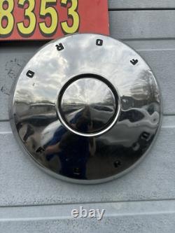 1960-62 Ford Galaxy F-150 10.5 Inch Poverty Hubcaps Set 4 Used Beautiful Oem