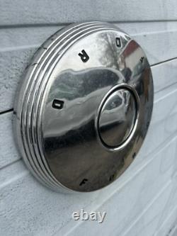 1960-62 Ford Galaxy F-150 10.5 Inch Poverty Hubcaps Set 4 Used Beautiful Oem