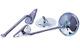 1960-66 Chevy Gmc Truck Pickup C10 C20 Stainless Steel Round Side Mirrors Rh&lh