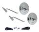 1960-66 Chevy Gmc Truck Pickup C10 C20 Stainless Steel Round Side Mirrors Rh&lh