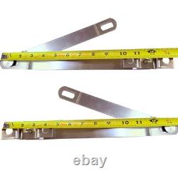 19641972 Ford Truck Tail Gate Linkage Support Styleside Stainless Steel 2 PCS