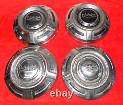 1964-1966 Ford Galaxie 500 Fairlane Falcon F100 Truck Dog Dish Hubcap 10.5 SET
