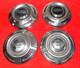 1964-1966 Ford Galaxie 500 Fairlane Falcon F100 Truck Dog Dish Hubcap 10.5 Set