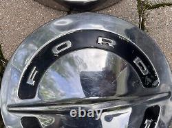 1965 1966 Ford F100 Truck Stainless Steel Dog Dish Hubcaps -10.5 (Set of 4)