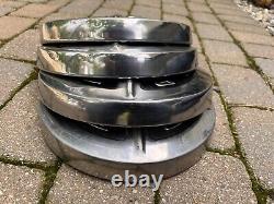1965 1966 Ford F100 Truck Stainless Steel Dog Dish Hubcaps -10.5 (Set of 4)