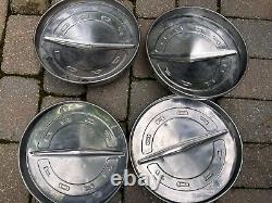 1965 1966 Ford F100 Truck Stainless Steel Dog Dish Hubcaps -10.5 (Set of 4)