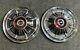 1966-1977 Ford F100 F150 Truck Bronco 15 Stainless Steel Hubcap Wheel Cover 2pc
