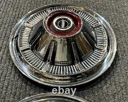 1966-1977 Ford F100 F150 Truck Bronco 15 Stainless Steel Hubcap Wheel Cover 2pc