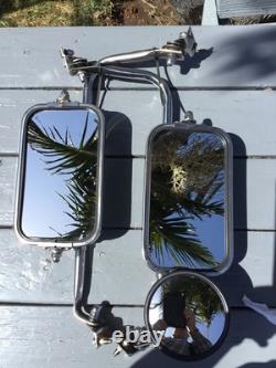 1967-1979 Ford Truck West Coast Stainless Steel Mirrors WithWorking Swing Locks