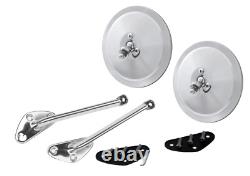 1967-72 Chevy Gmc Truck Pickup C10 C20 Stainless Steel Round Side Mirrors Rh&lh