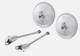 1967-72 Chevy Gmc Truck Pickup C10 C20 Stainless Steel Round Side Mirrors Rh&lh