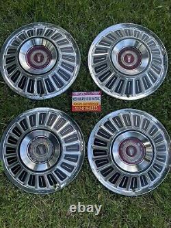 1967-72 Ford Galaxy 500 F100 Truck Van Big Block Hubcaps 15 Wheel Rare Vintage