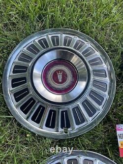 1967-72 Ford Galaxy 500 F100 Truck Van Big Block Hubcaps 15 Wheel Rare Vintage