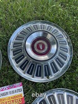 1967-72 Ford Galaxy 500 F100 Truck Van Big Block Hubcaps 15 Wheel Rare Vintage