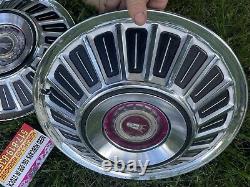 1967-72 Ford Galaxy 500 F100 Truck Van Big Block Hubcaps 15 Wheel Rare Vintage