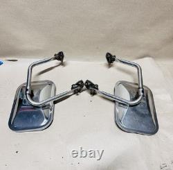 1973-1979 Ford Truck F-100 F-250 Stainless Steel Side Mirrors OEM Original RH LH