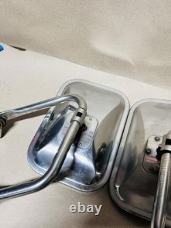 1973-1979 Ford Truck F-100 F-250 Stainless Steel Side Mirrors OEM Original RH LH