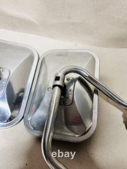 1973-1979 Ford Truck F-100 F-250 Stainless Steel Side Mirrors OEM Original RH LH