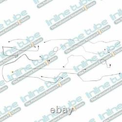 1973 Ford Truck F100 Power Disc 2wd Long Bed Brake Line Set Stainless Steel