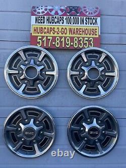 1977-87 Original GMC K5 Blazer K15 Truck 4x4 Hubcaps 15 Set 4 Beautiful Rare