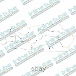 1981-87 Chevy Gmc Truck 1 Ton WithLoad Valve Long Brake Line Set Single 4Wd Ss
