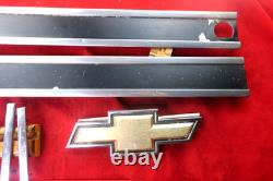 1985-1987 Chevrolet Truck Silverado Grille Bow Tie Stainless Steel Trim Emblems