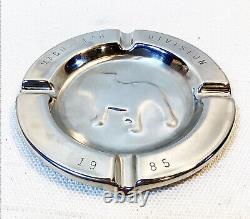 1985 Mack Bulldog Ornament Stamped Stainless Steel Ashtray Division Cigar Truck