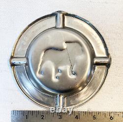1985 Mack Bulldog Ornament Stamped Stainless Steel Ashtray Division Cigar Truck