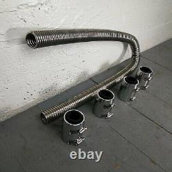 1988 1998 Chevy or GM Truck 48 Stainless Steel SS Radiator Hoses Kit