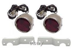 19 55 56 57 58 59 Chevy 3100 GMC Truck Stainless Steel Taillight Assembly