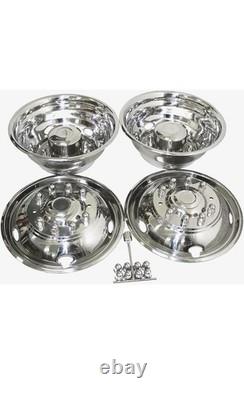 19.5'' 10 Lug Stainless Steel Wheel Simulator for 2005-2025 Ford F450 F550 Truck