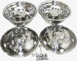 19.5'' 10 Lug Stainless Steel Wheel Simulator for 2005-2025 Ford F450 F550 Truck