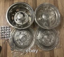 19.5'' 10 Lug Stainless Steel Wheel Simulator for 2005-2025 Ford F450 F550 Truck