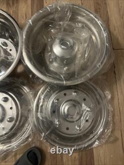 19.5'' 10 Lug Stainless Steel Wheel Simulator for 2005-2025 Ford F450 F550 Truck