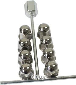 19.5 8 Lugs Stainless Steel Wheel Simulators for 2003-2004 Ford F450 F550 Truck