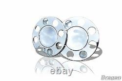 19.5 Universal Stainless Steel Front Outer Wheel Trims Covers Truck Lorry