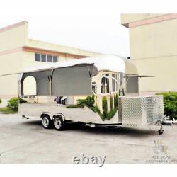 19' Mobile Food Cart Trailer Made to Order Stainless Steel Custom Food Truck