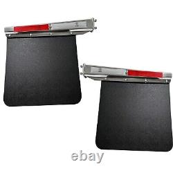 1.125 Mud Flap Hangers &Mudflap 24x24 for Semi Truck Trailer Stainless Steel