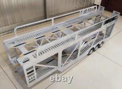 1/14 3-Axle 1100mm FULLY STAINLESS STEEL Auto Transport Trailer NIB