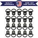 20pcs Black D Shape Tie Down Anchors Ring For Car Truck Trailers Rv Boats