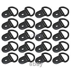 20Pcs Black D Shape tie Down Anchors ring For Car Truck Trailers RV Boats