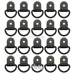 20Pcs Black D Shape tie Down Anchors ring For Car Truck Trailers RV Boats