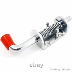 20 Stainless Steel Lock Barrel Bolt Spring Loaded Latch Grip 6.5 H Duty SS New