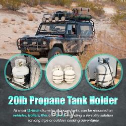 20 lb Propane Tank Holder Mount Stainless Steel Truck RV Marine Bracket BKT-2290