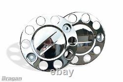 22.5 Polished Stainless Front Wheel Trims For Universal Truck Bus Coach Sleeves