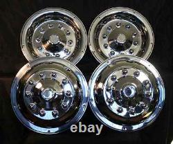 22.5 wheel simulators hubcaps 10 lug bus truck rv semi universal fit motorhome